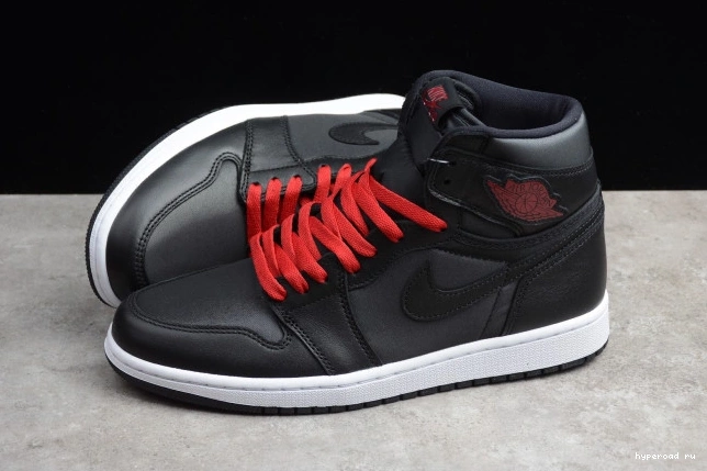 Black 1 Air 555088-060 High Satin Jordan Retro OG 0607